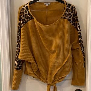 White birch Dolman sleeve cutie top